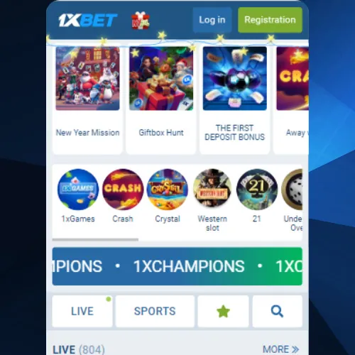 Visit the 1xBet website