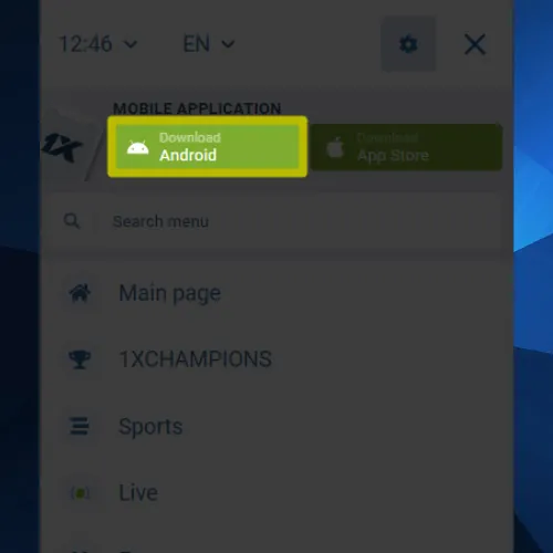 Download the 1xbet APK file