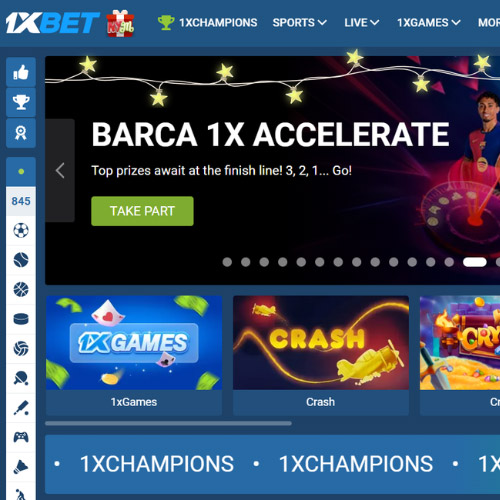 Go to the 1xBet website