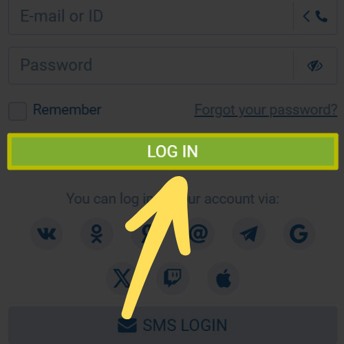 Confirm login