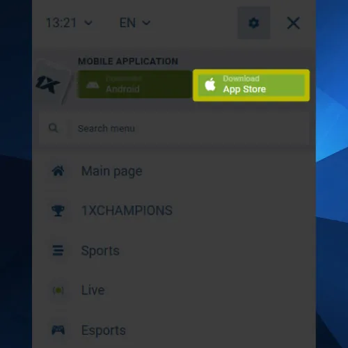 Download the 1xbet IOS