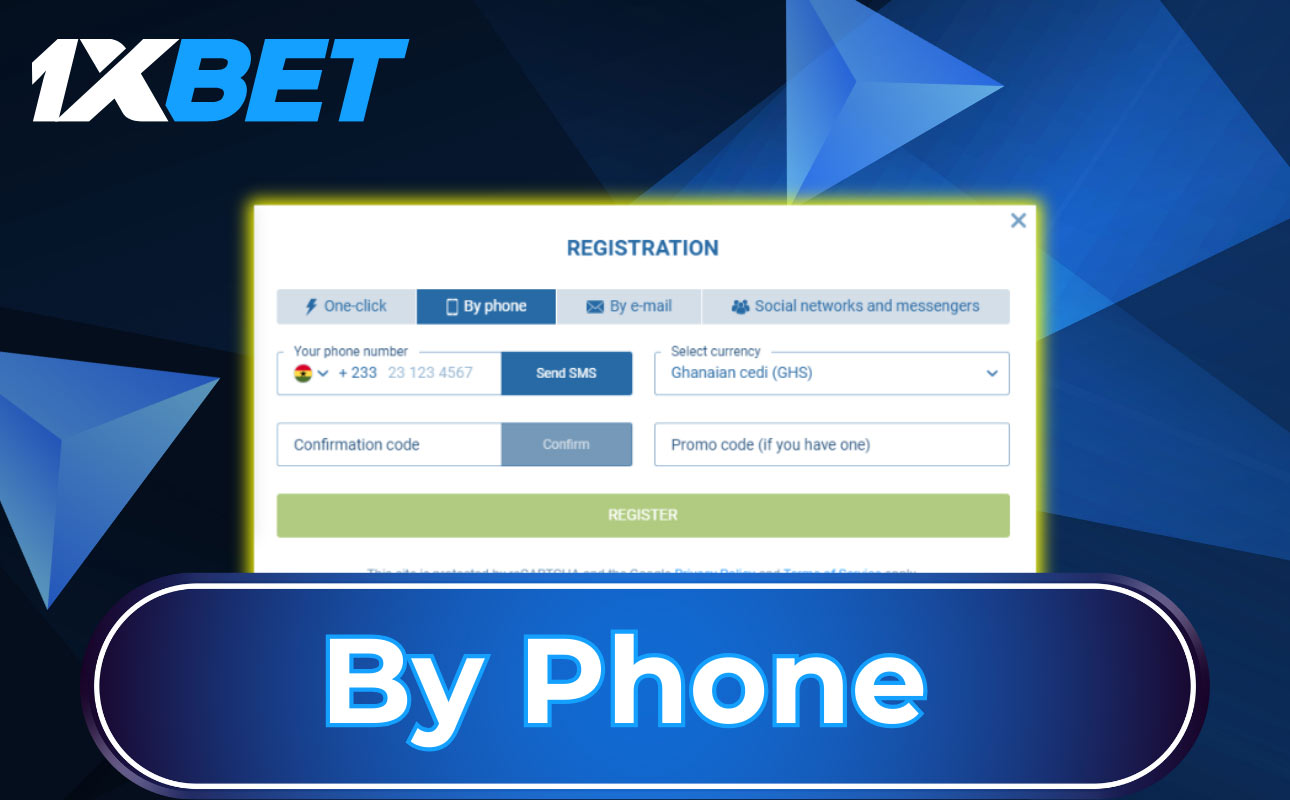 How to register 1xBet by phone